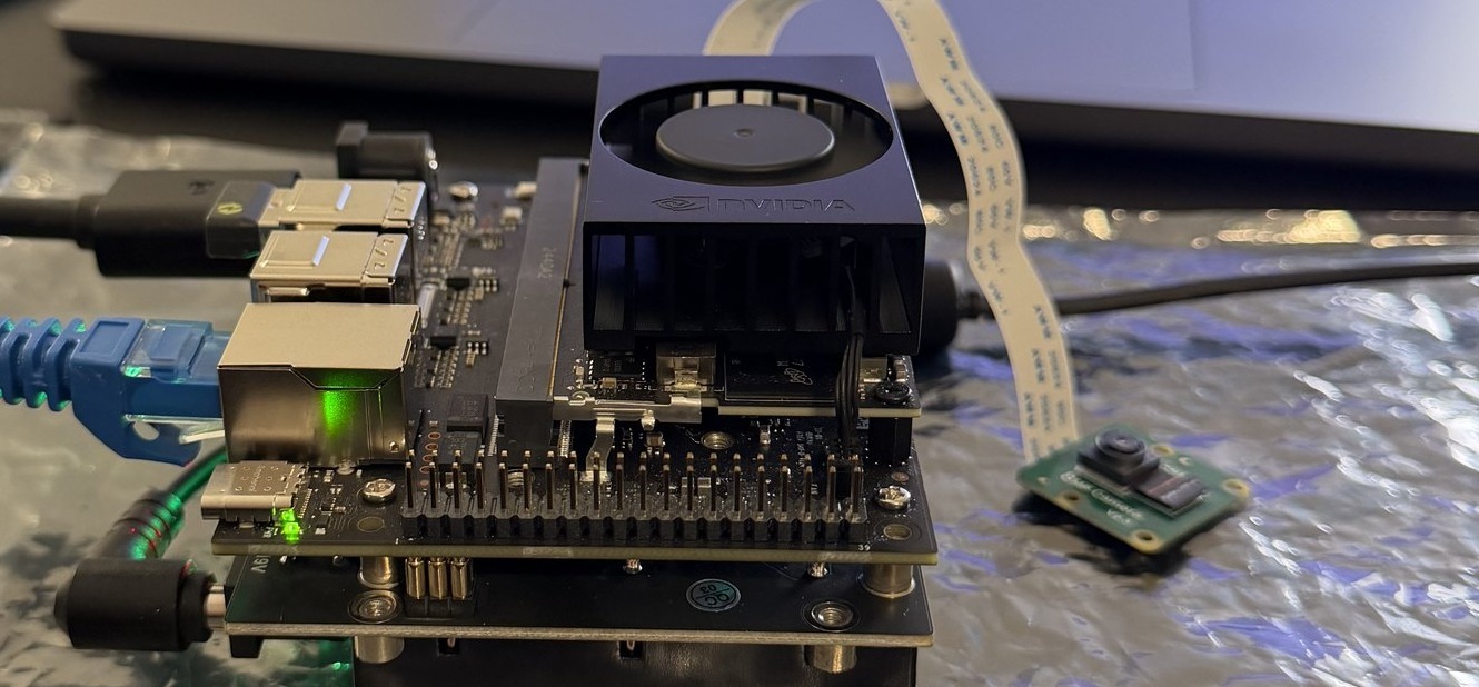 Jetson and Raspberry Pi Camera on the bench