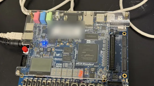 DE10-Standard FPGA board used for the traffic light controller